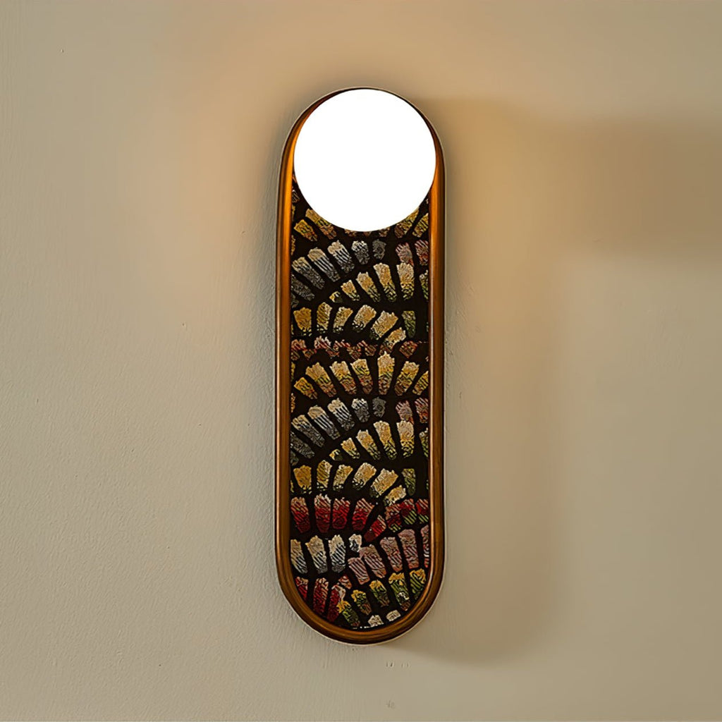 Mosaic Wall Light, Hardwired Wall Sconce, detail 10