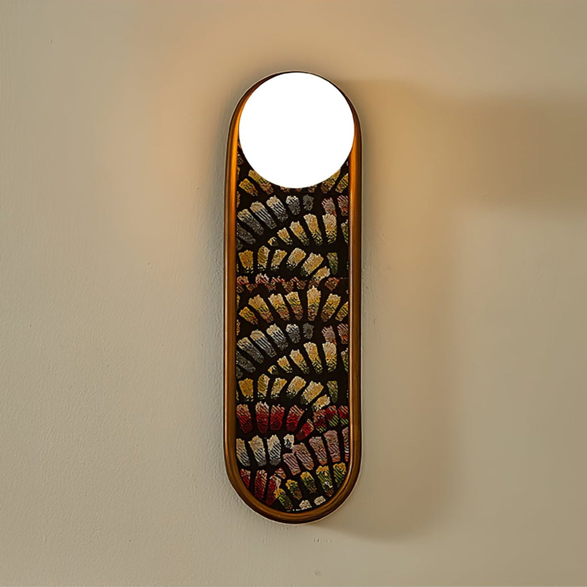 Mosaic Wall Light, Hardwired Wall Sconce, detail 10
