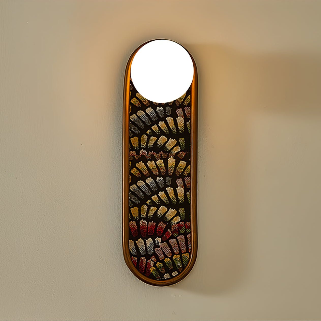 Mosaic Wall Light, Hardwired Wall Sconce, detail 10