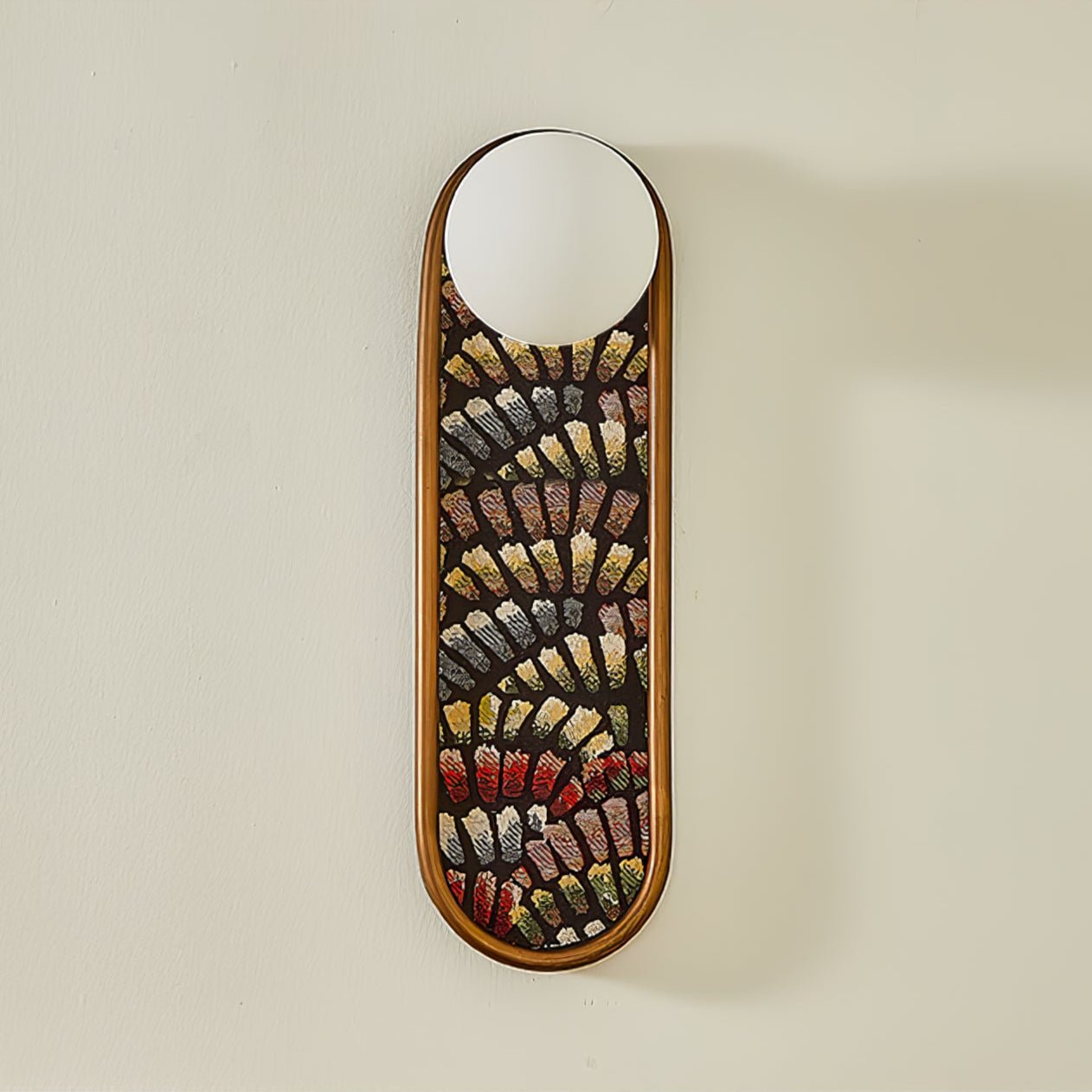 Mosaic Wall Light, Hardwired Wall Sconce, Metal, Model A: Dia 13cm x H 40cm