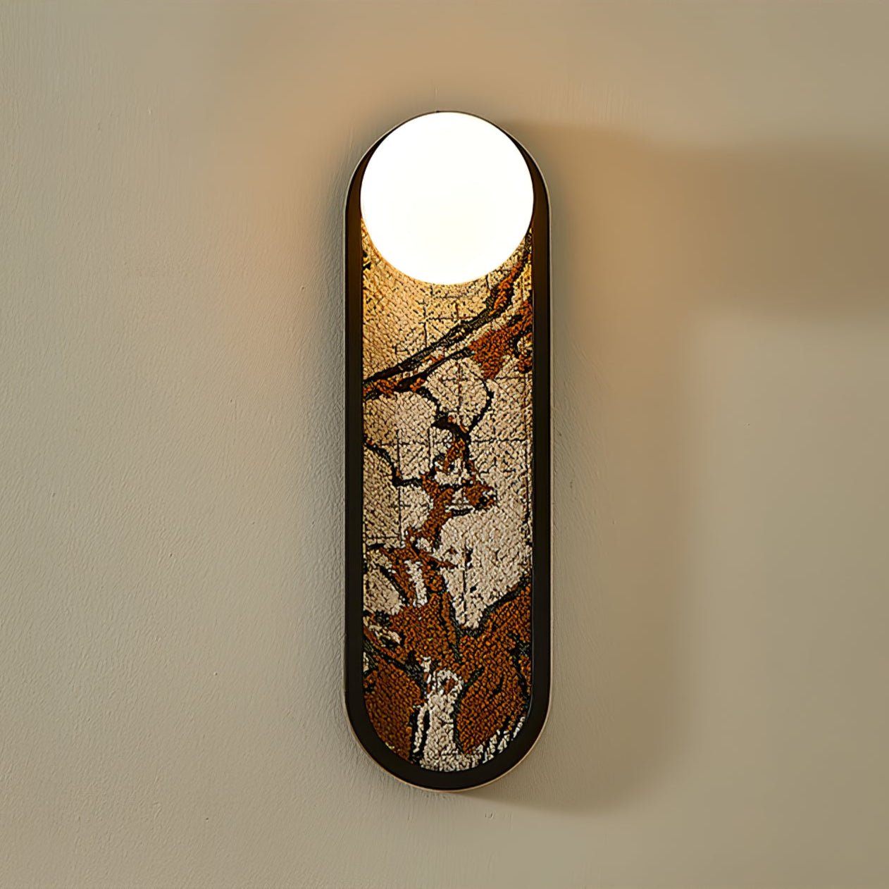 Mosaic Wall Light, Hardwired Wall Sconce, detail 18