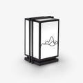 Mountain Architectural Light Exterior Post Light, Outdoor Wall Light, Stainless Steel, L 20cm x W 20cm x H 33cm