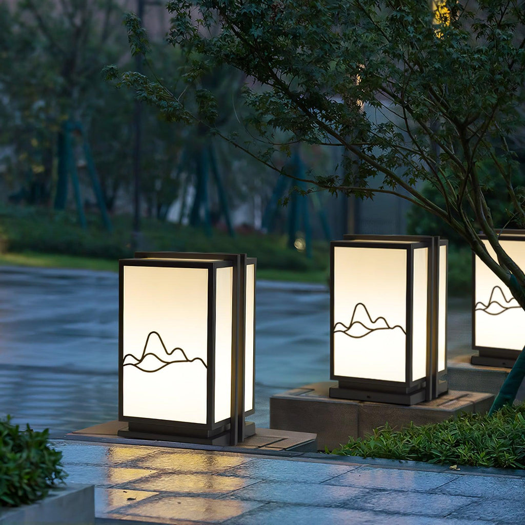 Mountain Architectural Light Exterior Post Light, Outdoor Wall Light, detail 4