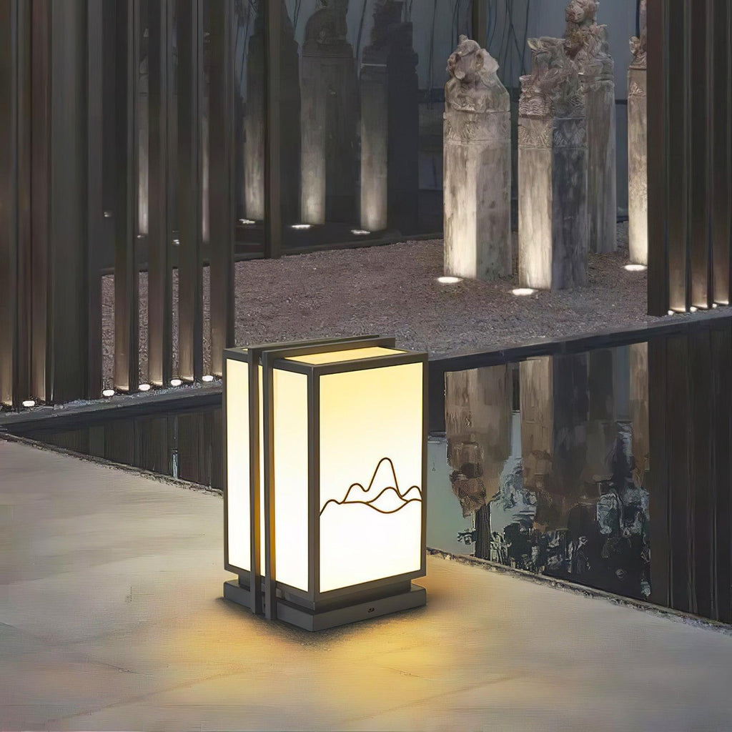 Mountain Architectural Light Exterior Post Light, Outdoor Wall Light, detail 12