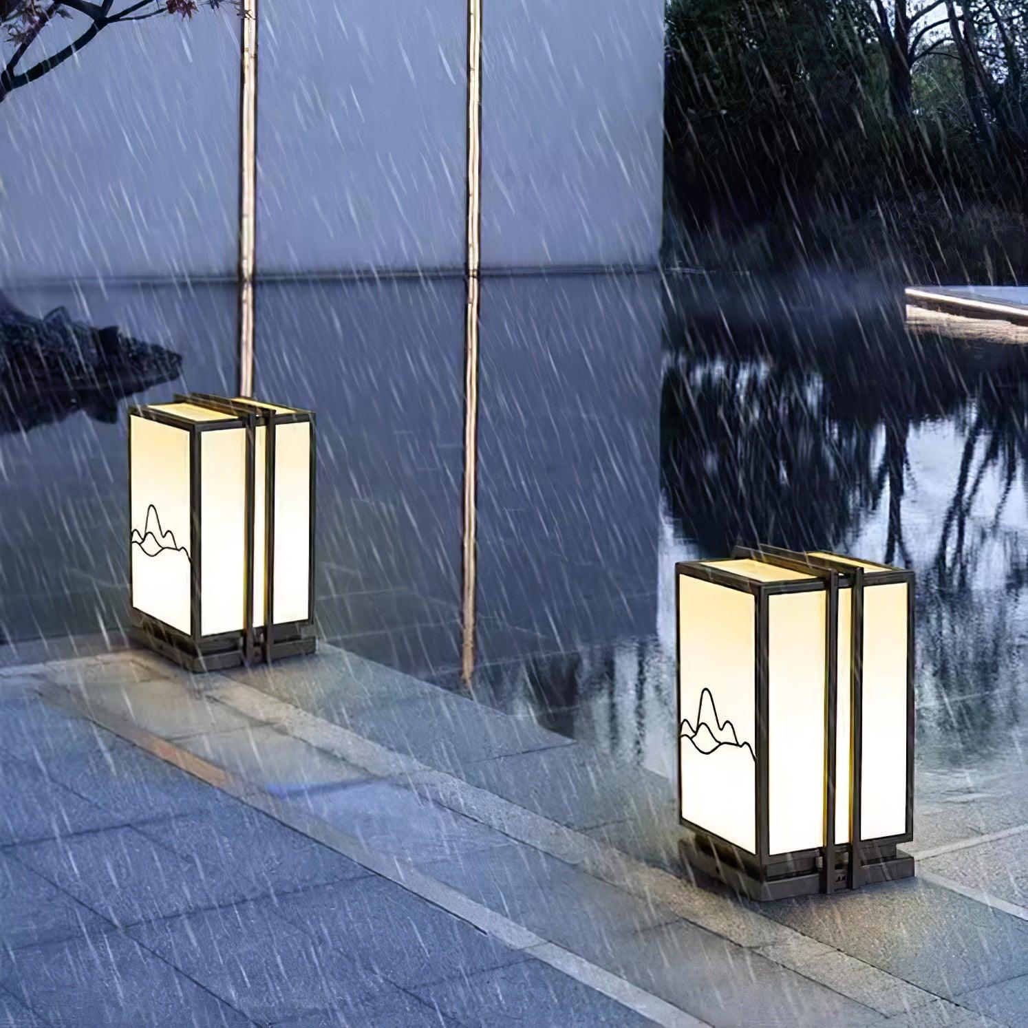 Mountain Architectural Light Exterior Post Light, Outdoor Wall Light, detail 8