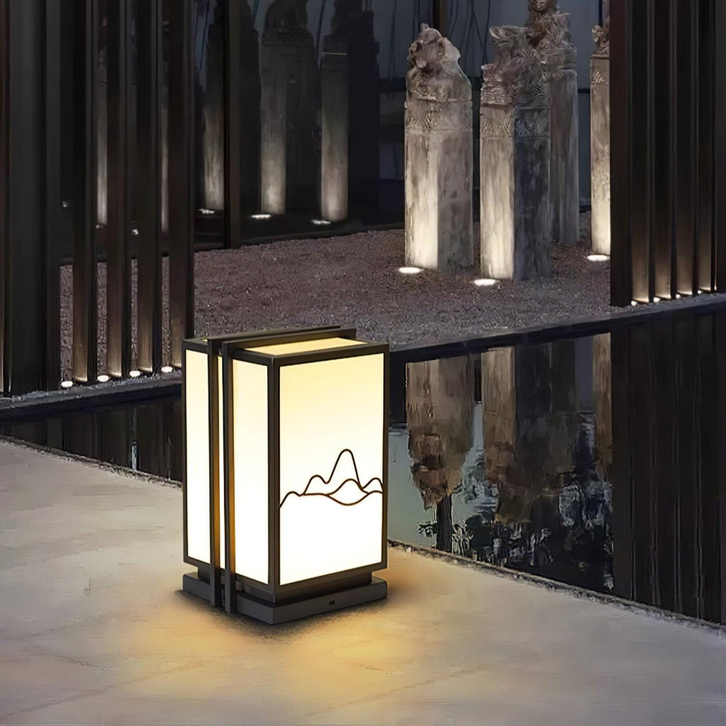 Mountain Architectural Light Exterior Post Light, Outdoor Wall Light, detail 9