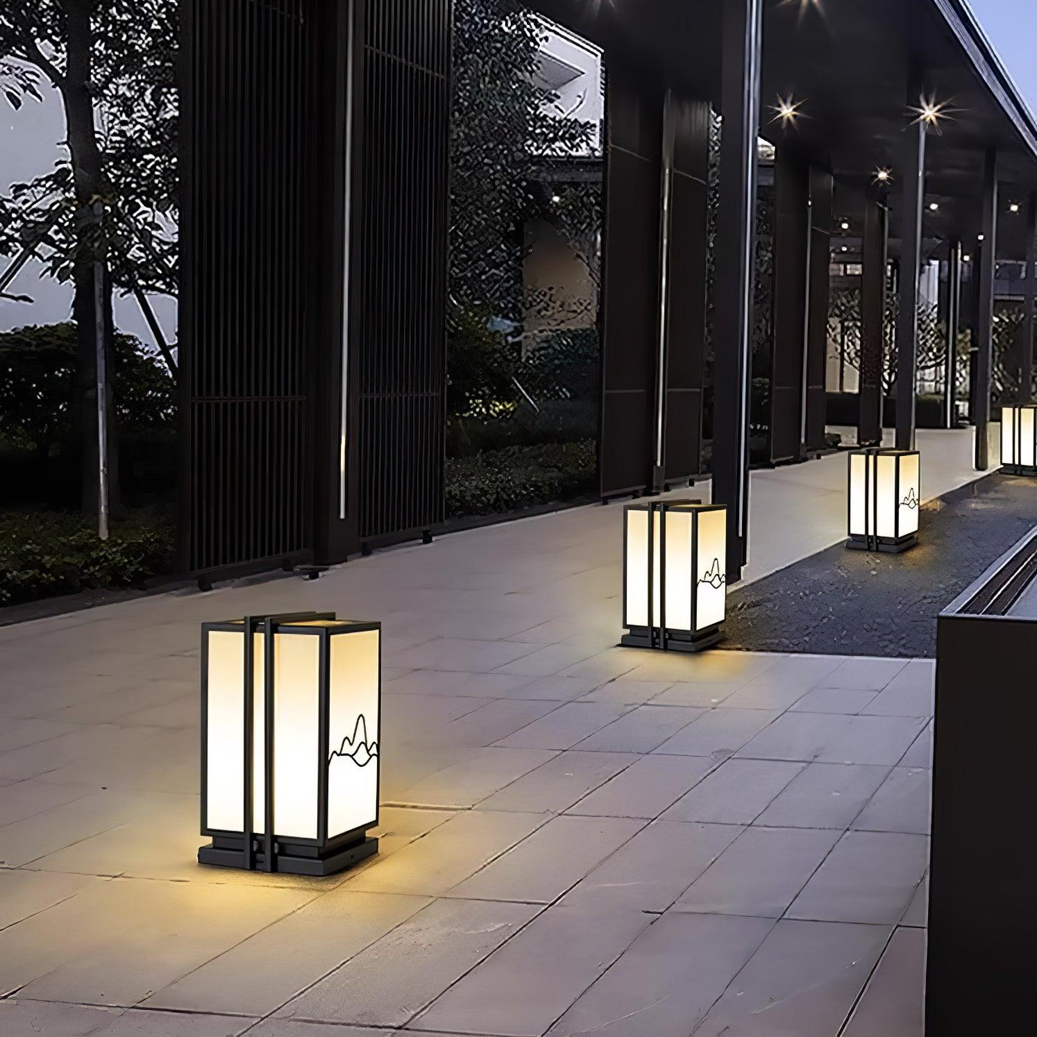 Mountain Architectural Light Exterior Post Light, Outdoor Wall Light, detail 11