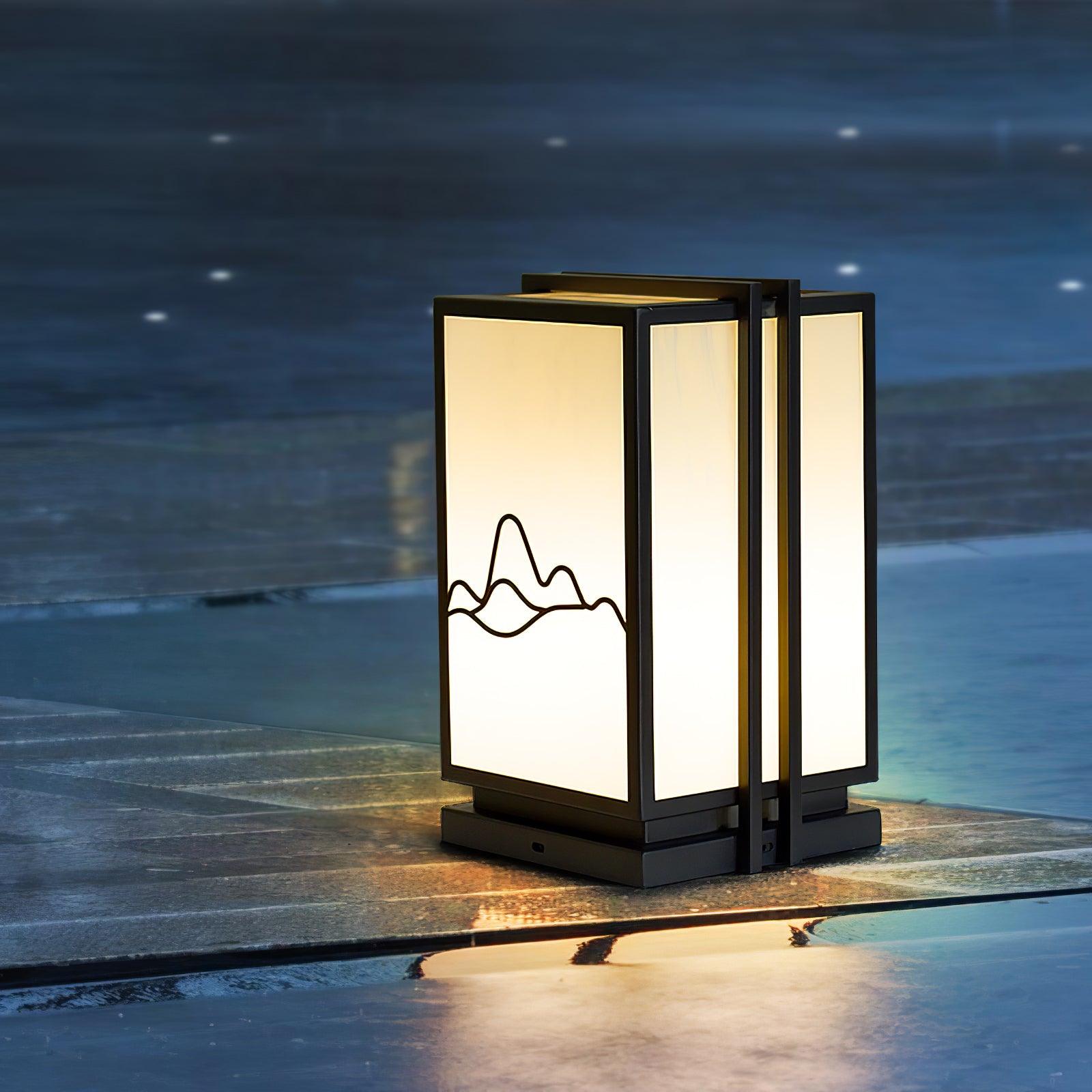 Mountain Architectural Light Exterior Post Light, Outdoor Wall Light, detail 2