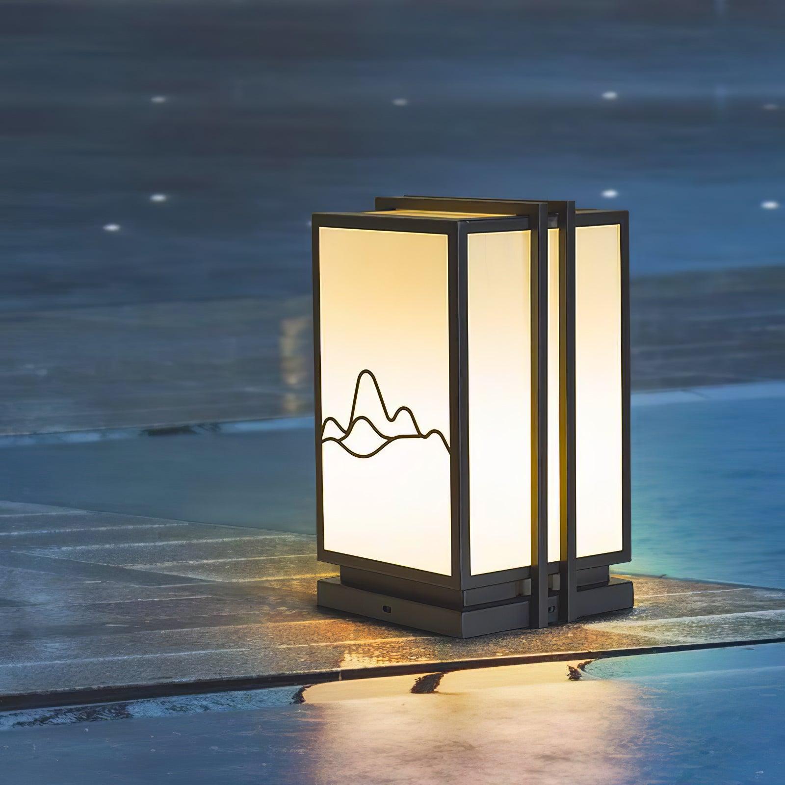 Mountain Architectural Light Exterior Post Light, Outdoor Wall Light, detail 15