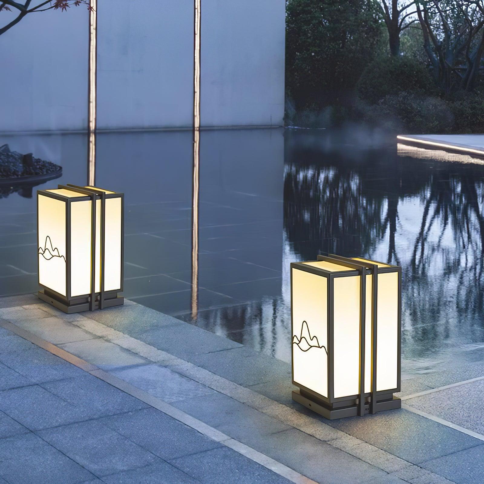Mountain Architectural Light Exterior Post Light, Outdoor Wall Light, detail 6
