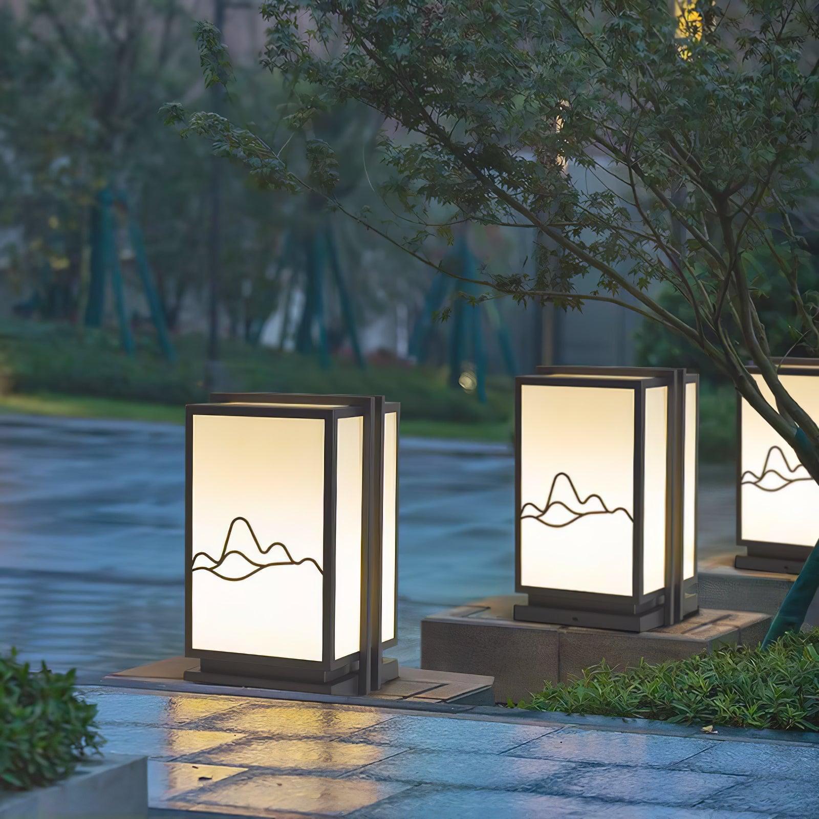 Mountain Architectural Light Exterior Post Light, Outdoor Wall Light, detail 7