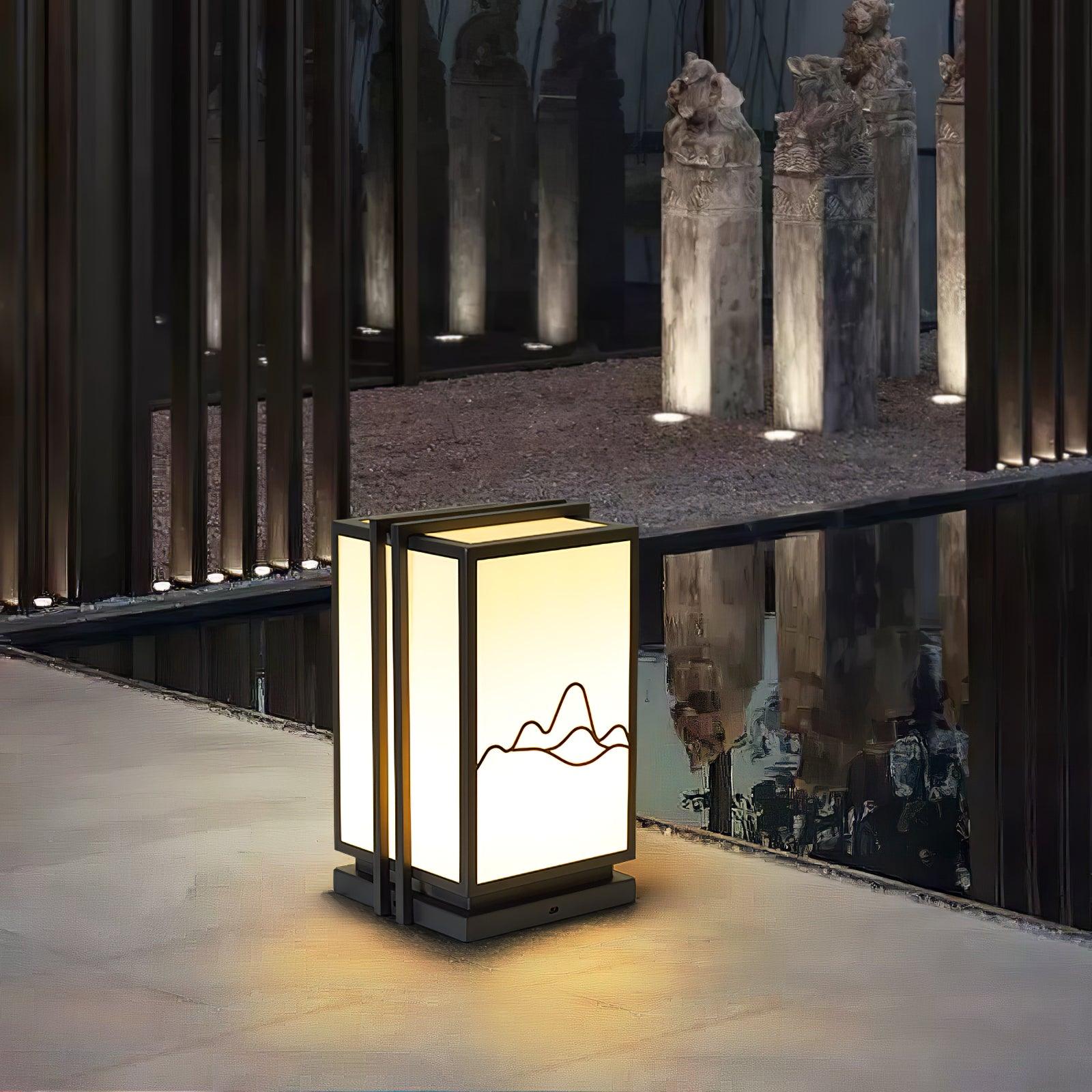 Mountain Architectural Light Exterior Post Light, Outdoor Wall Light, detail 5