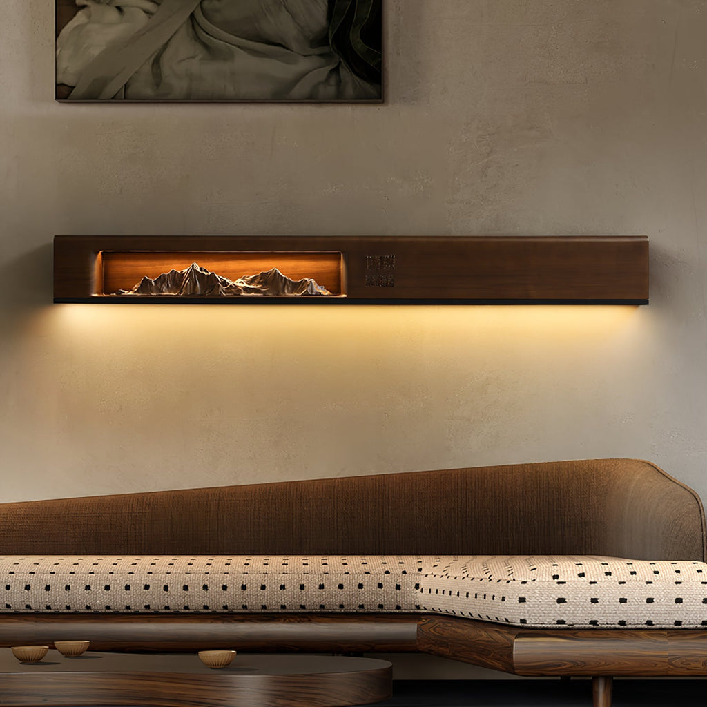 Mountain Reverie Wall Light, Hardwired Wall Sconce, detail 4