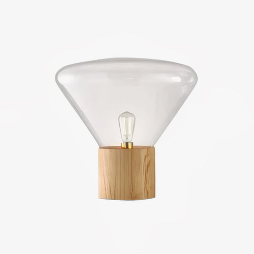 Bois Table Light, Bedside Table Lamp, Wooden, ∅ 20.9″ x H 19.7″