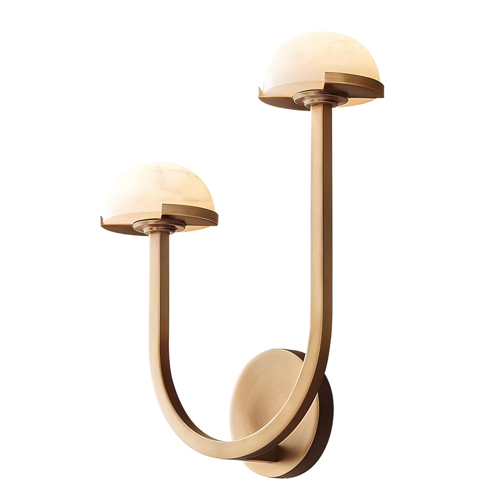 Mushroom Alabaster Wall Light, Hardwired Wall Sconce, detail 20