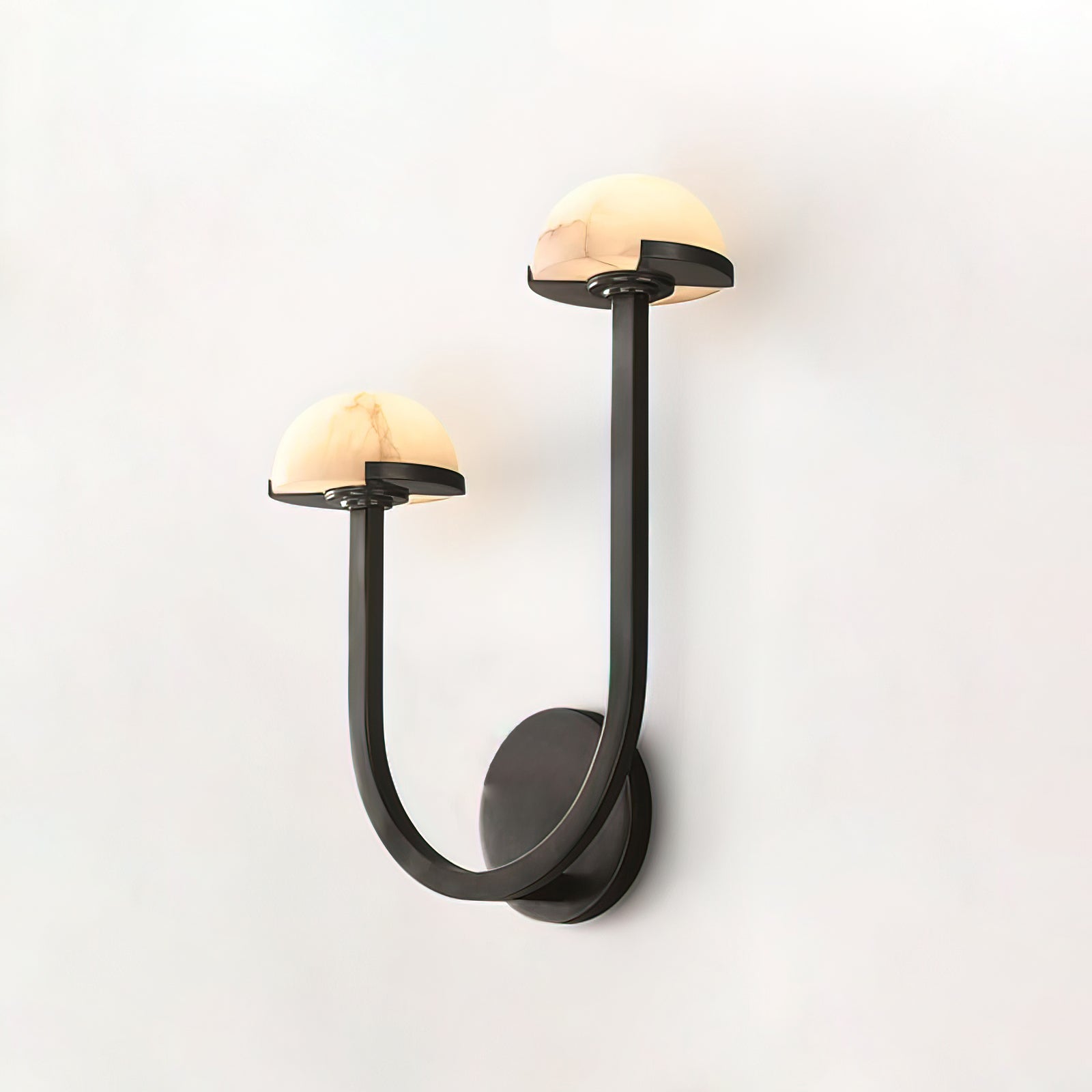 Mushroom Alabaster Wall Light, Hardwired Wall Sconce, detail 21