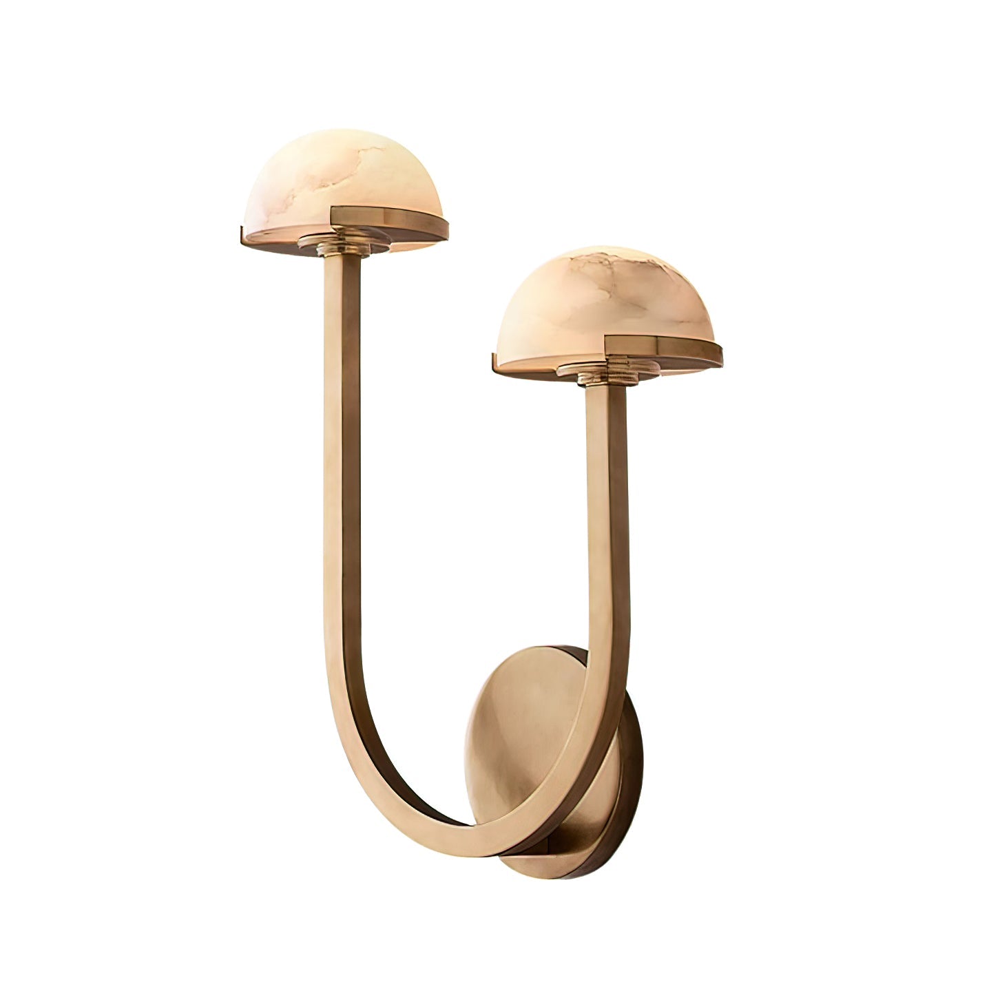 Mushroom Alabaster Wall Light, Hardwired Wall Sconce, detail 24