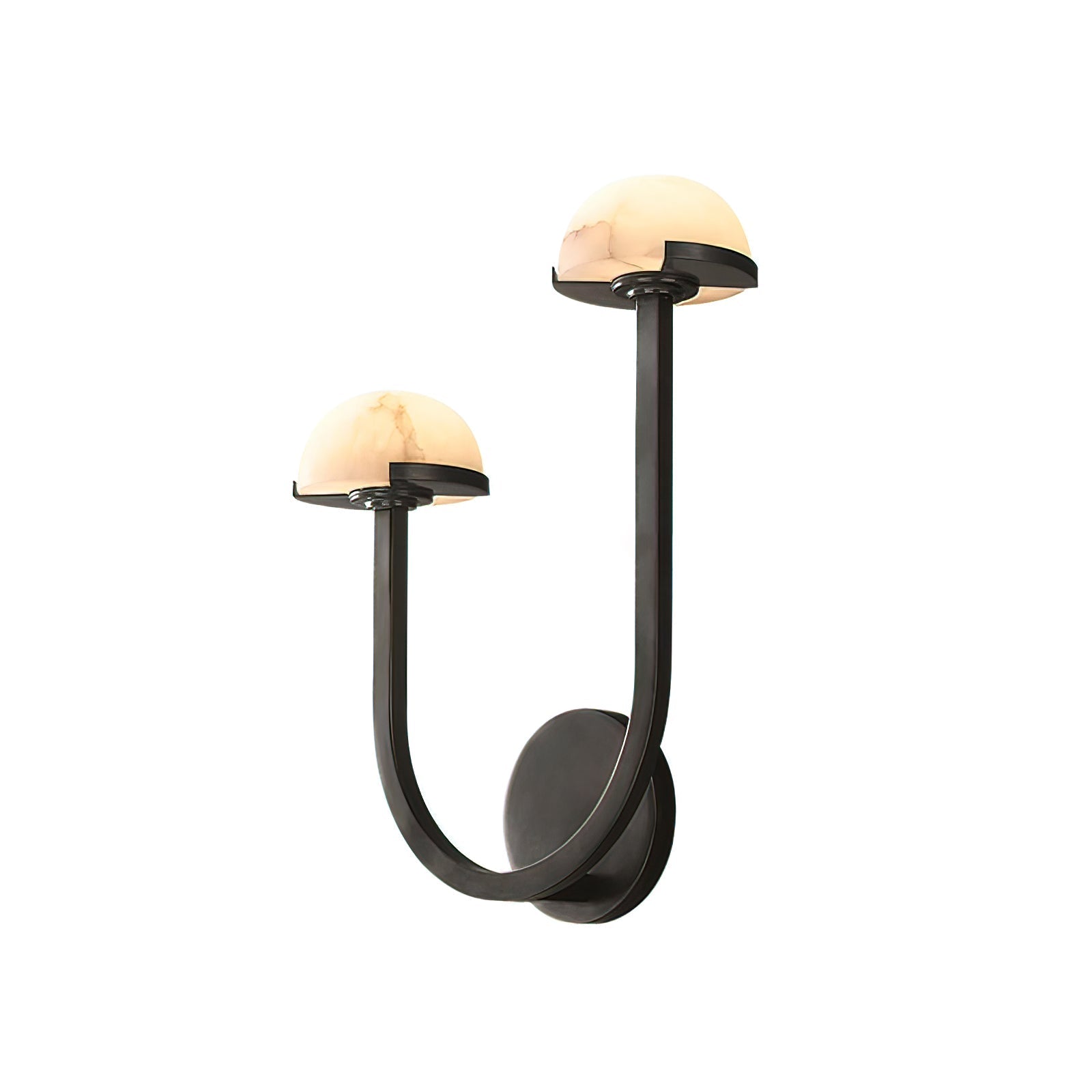 Mushroom Alabaster Wall Light, Hardwired Wall Sconce, detail 25
