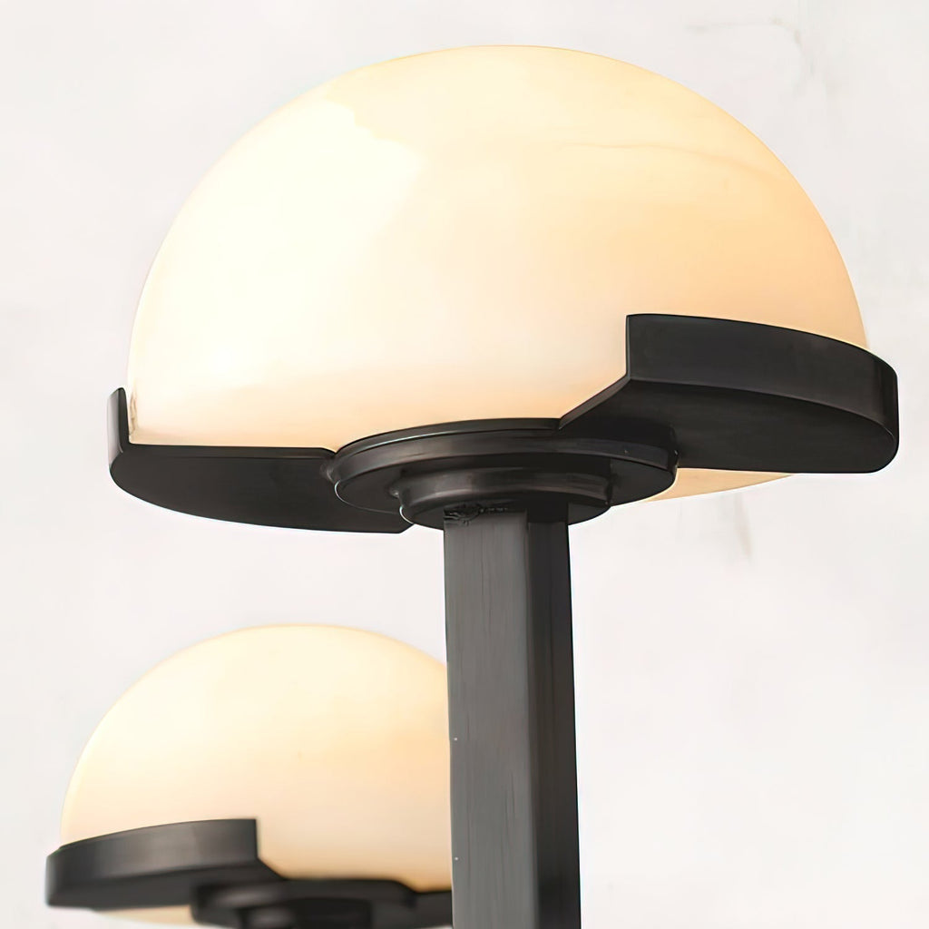 Mushroom Alabaster Wall Light, Hardwired Wall Sconce, detail 28