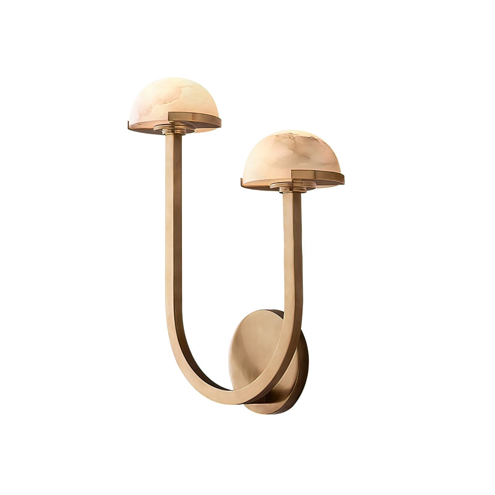 Mushroom Alabaster Wall Light, Hardwired Wall Sconce, detail 30