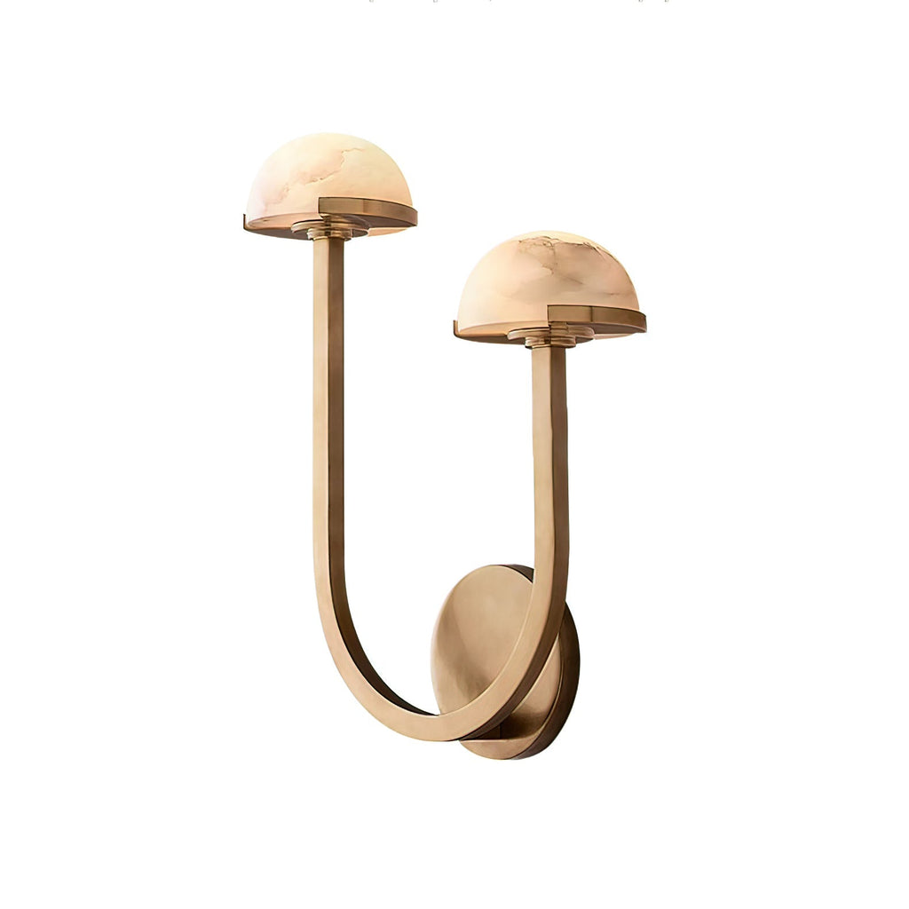 Mushroom Alabaster Wall Light, Hardwired Wall Sconce, detail 14