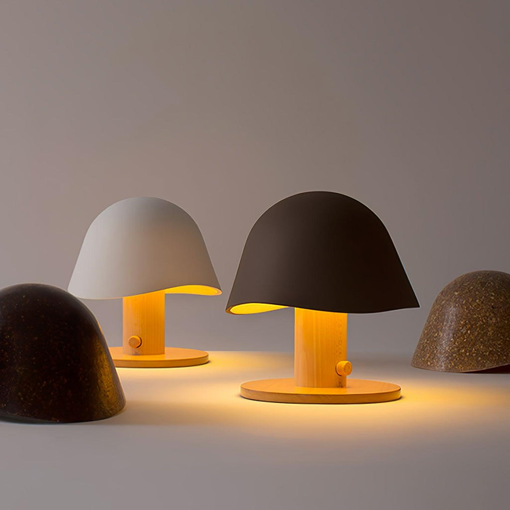 Mushroom Inspired Table Light, Bedside Table Lamp, detail 2