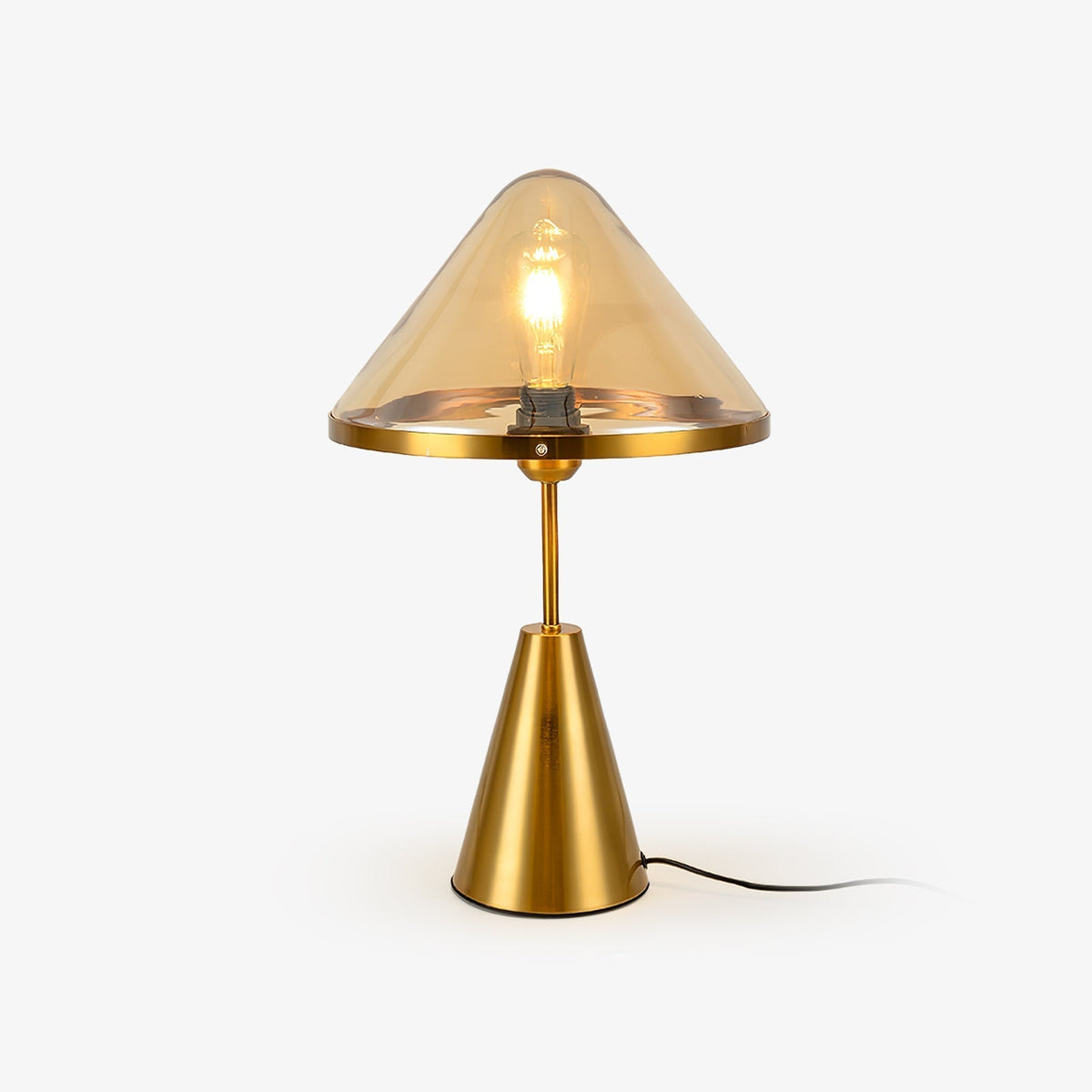Mushroom Table Light, Bedside Table Lamp, Metal, ∅ 11.8″ x H 17″