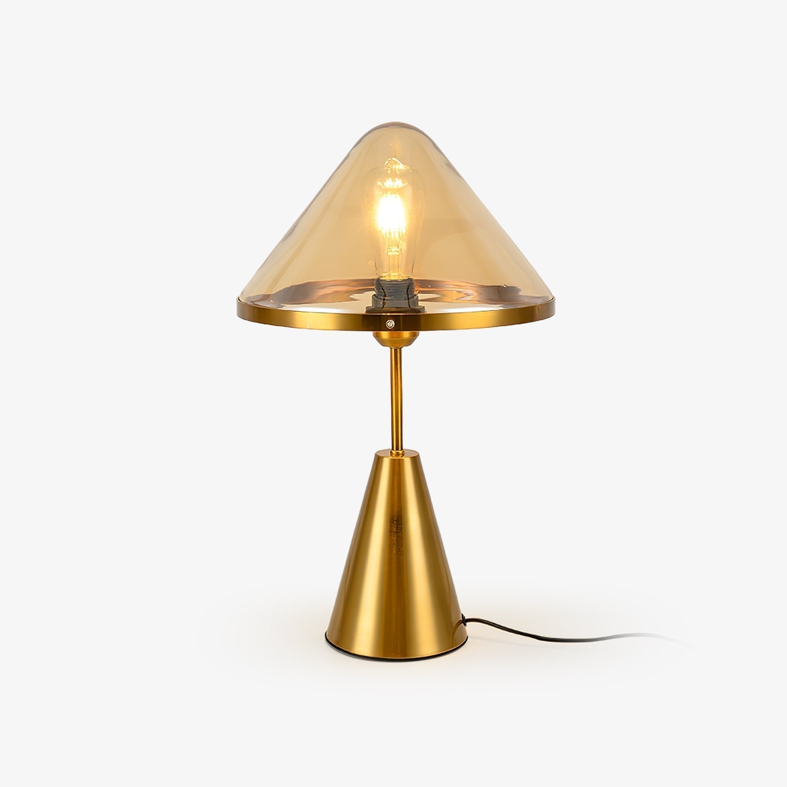 Mushroom Table Light, Bedside Table Lamp, Metal, ∅ 11.8″ x H 17″