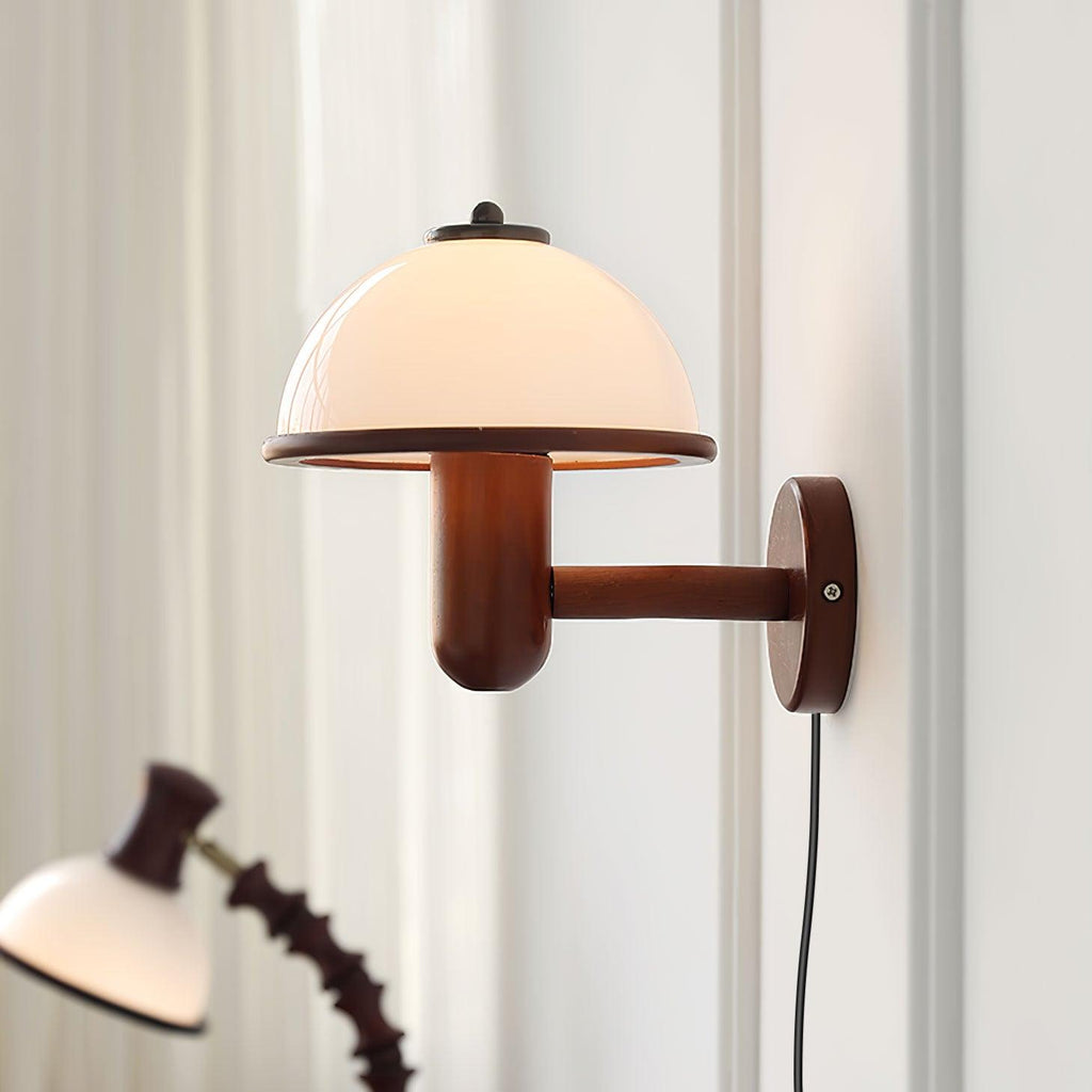 Seren Mushroom Wall Light, Hardwired Wall Sconce, detail 41
