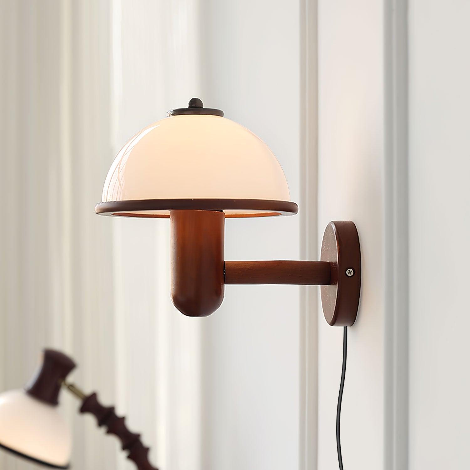 Seren Mushroom Wall Light, Hardwired Wall Sconce, detail 45