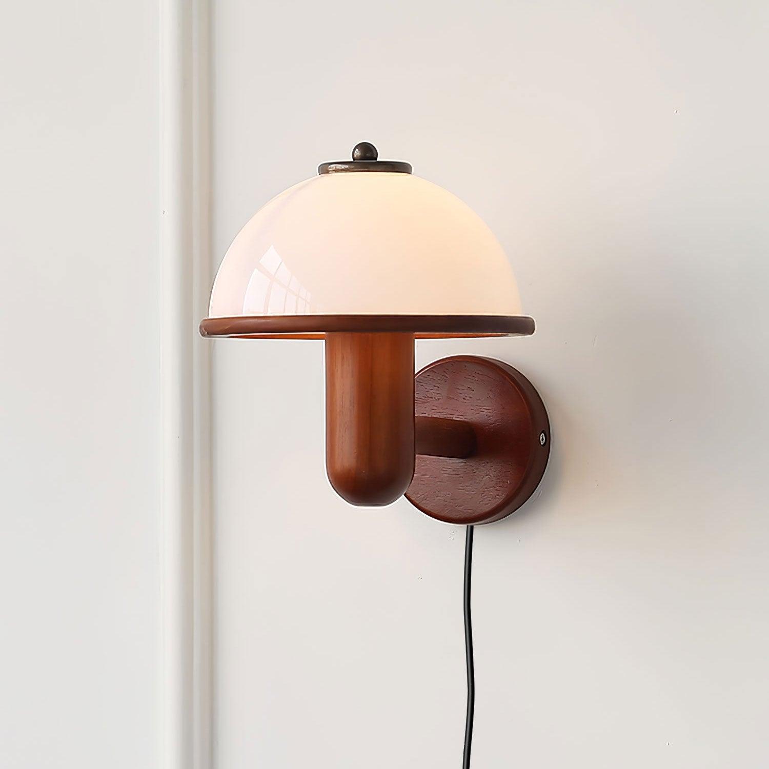 Seren Mushroom Wall Light, Hardwired Wall Sconce, detail 28