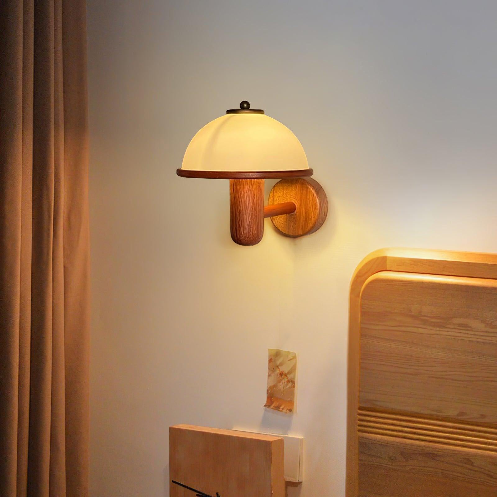 Seren Mushroom Wall Light, Hardwired Wall Sconce, detail 14