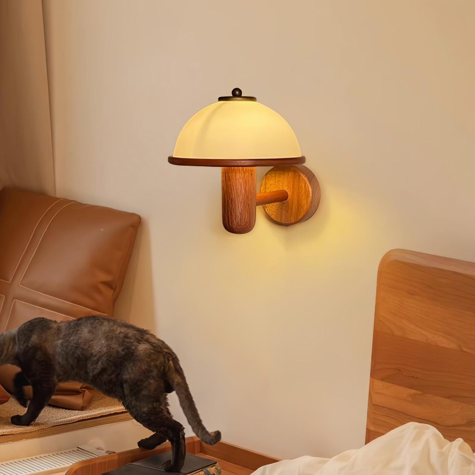 Seren Mushroom Wall Light, Hardwired Wall Sconce, detail 2