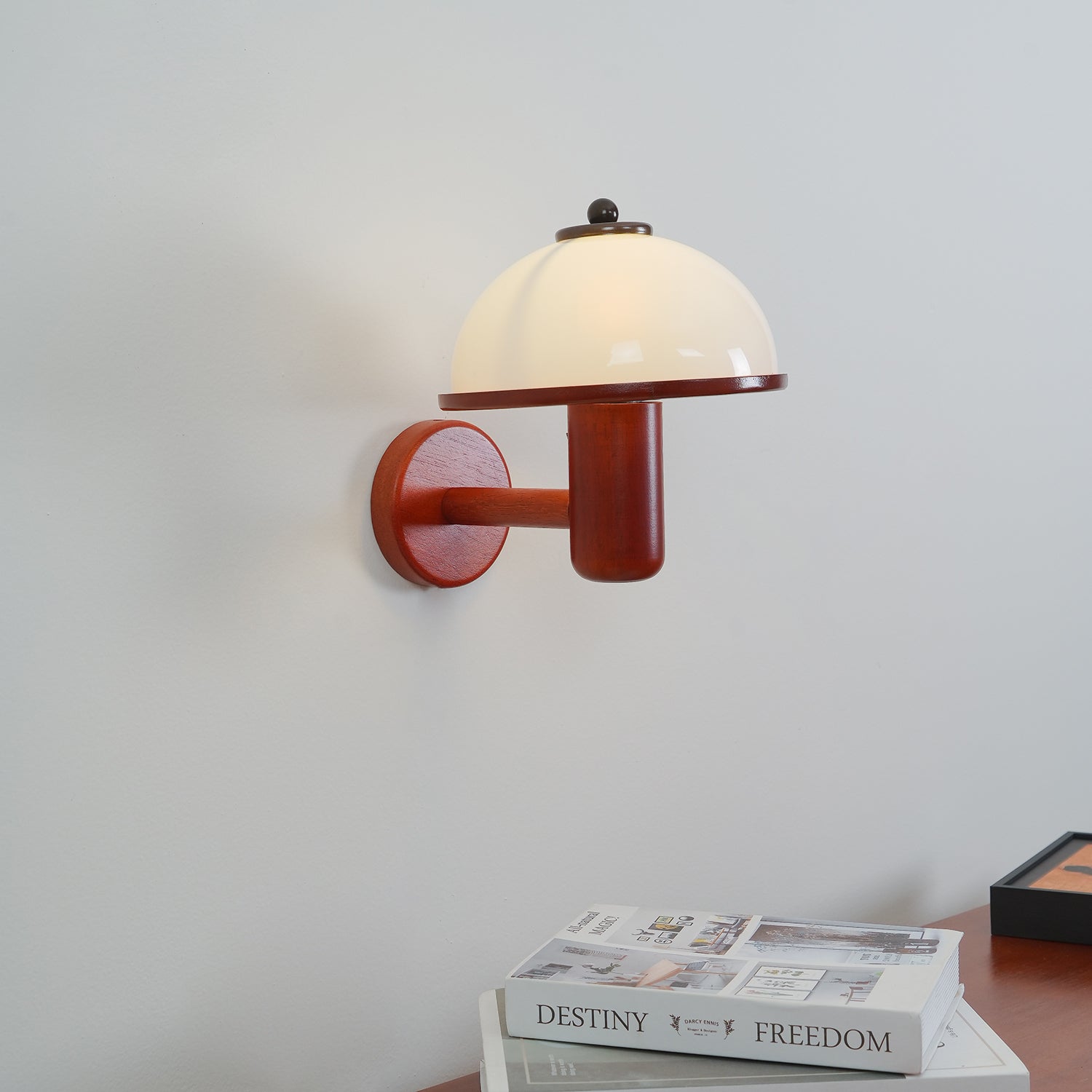 Seren Mushroom Wall Light, Hardwired Wall Sconce, detail 17