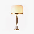 Myrano Table Light, Bedside Table Lamp, Fabric, Φ 11.8″ x H 24.8″