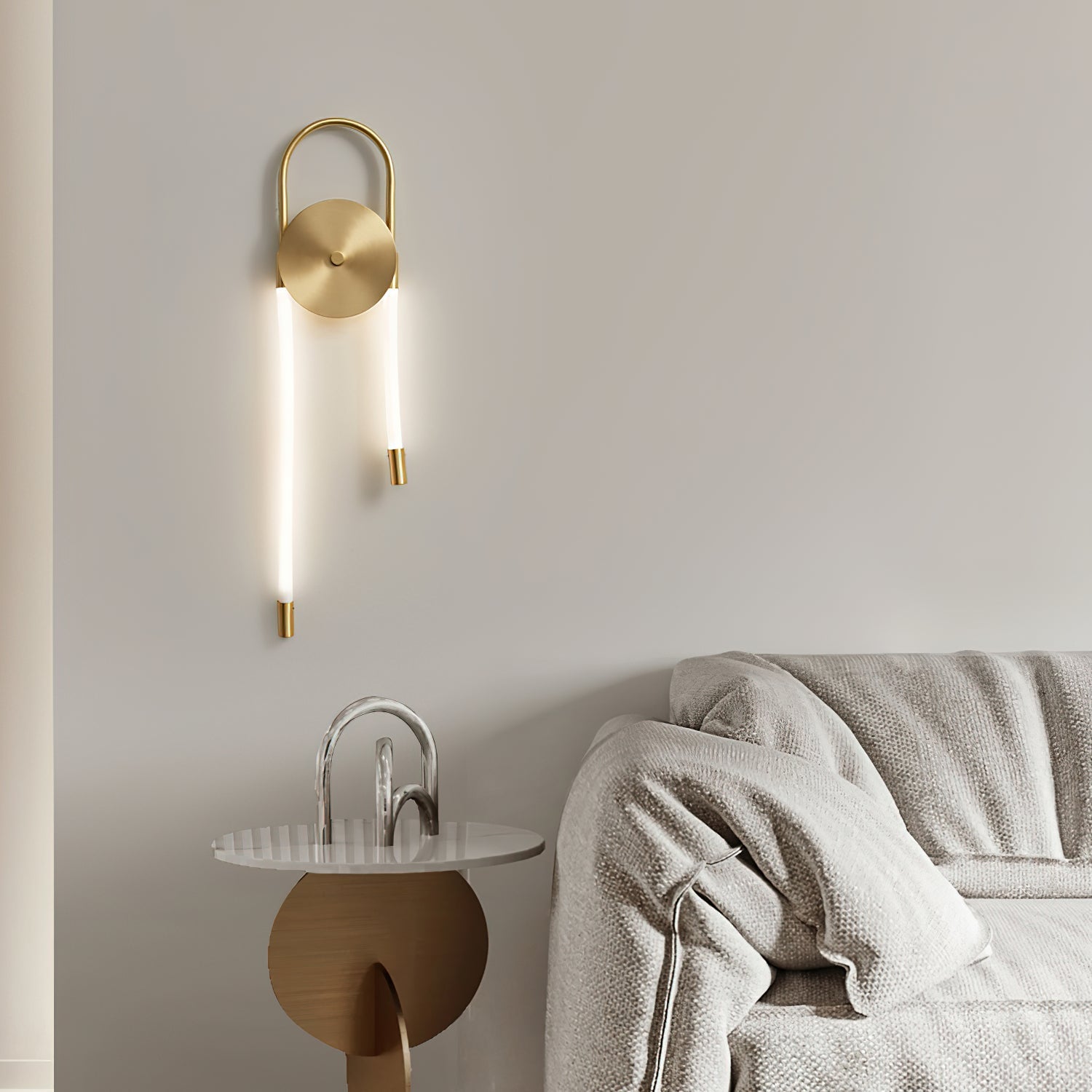 Necklace Loop Wall Light, Hardwired Wall Sconce, detail 3