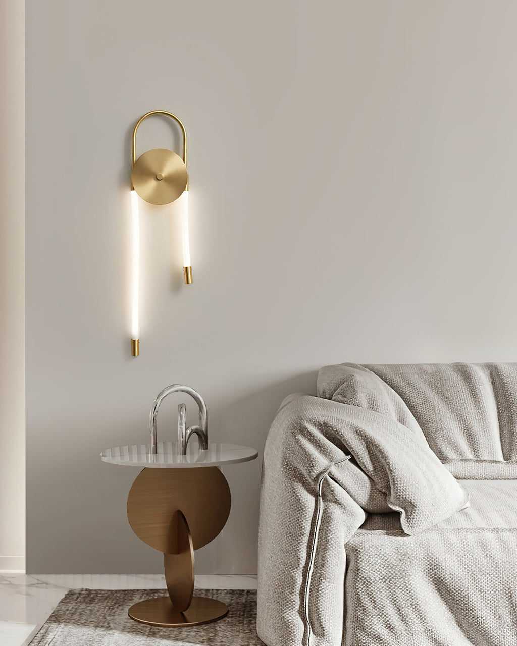 Necklace Loop Wall Light, Hardwired Wall Sconce, detail 9