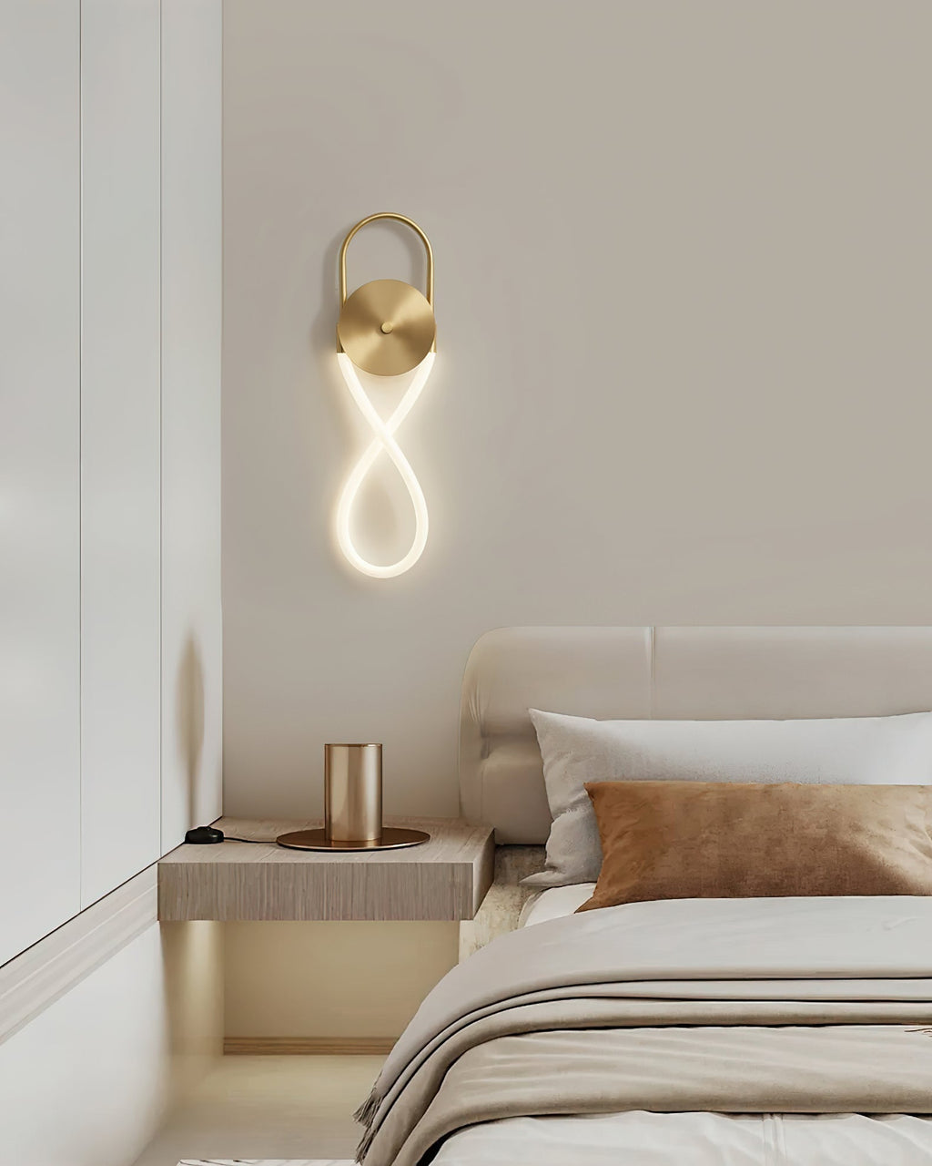 Necklace Loop Wall Light, Hardwired Wall Sconce, detail 5