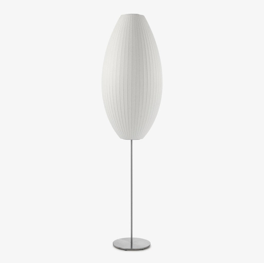 Nelson Floor Light, Floor Lamp, Mulberry Silk, Dia 28cm x H 133cm