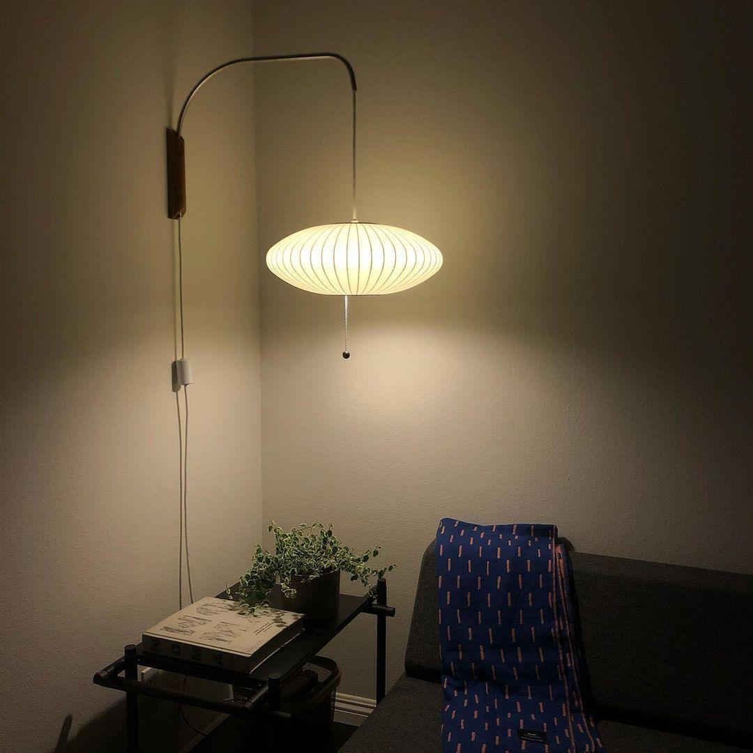 Bubble Ball Wall Light - Dia 26cm x H 36cm Polymer, Plug-In Wall Sconce, detail 16
