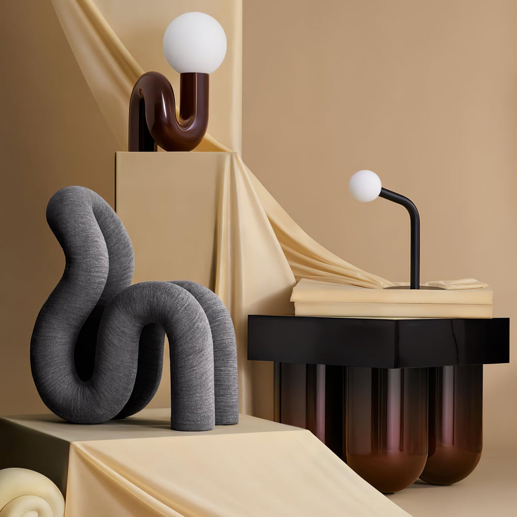 Playful N Shape Table Light, Bedside Table Lamp, detail 54