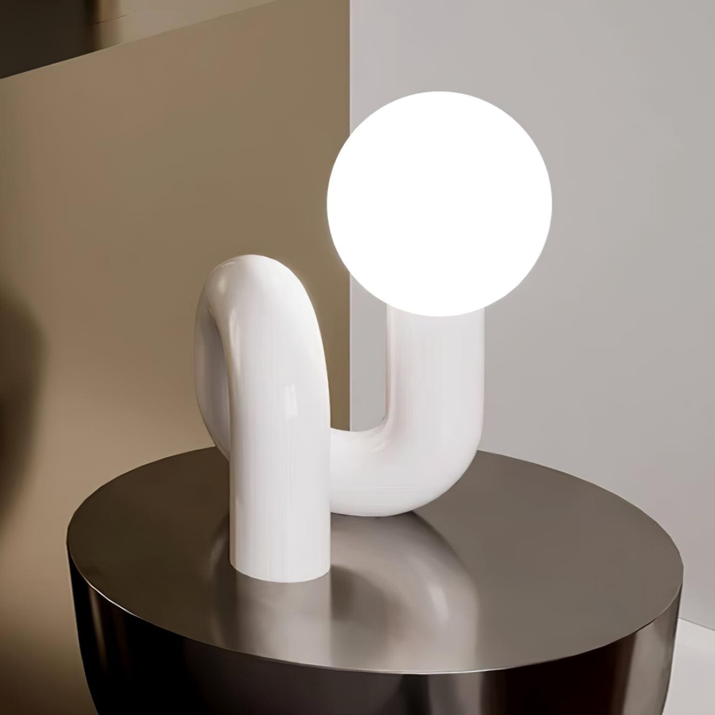 Playful N Shape Table Light, Bedside Table Lamp, detail 2