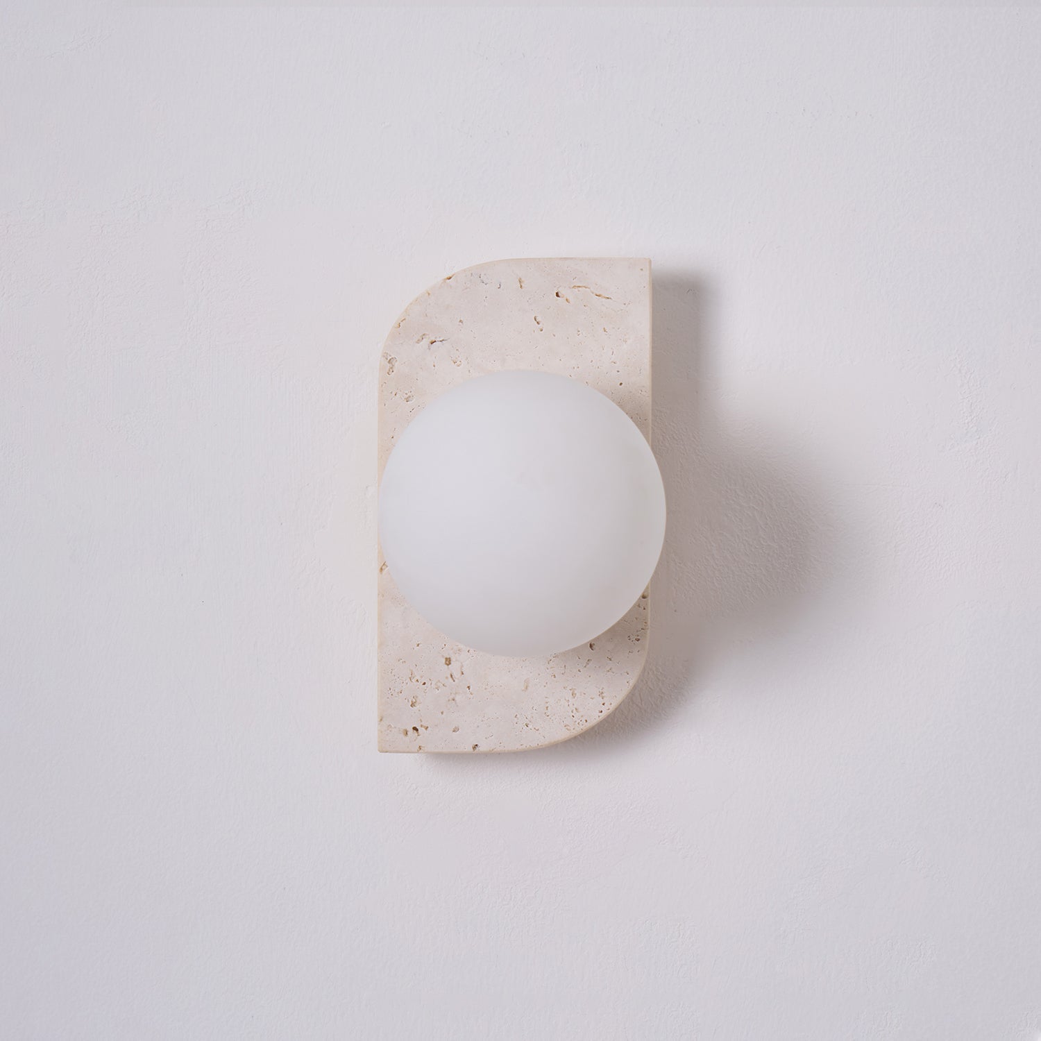Elysian Travertine Wall Light, Hardwired Wall Sconce, detail 71
