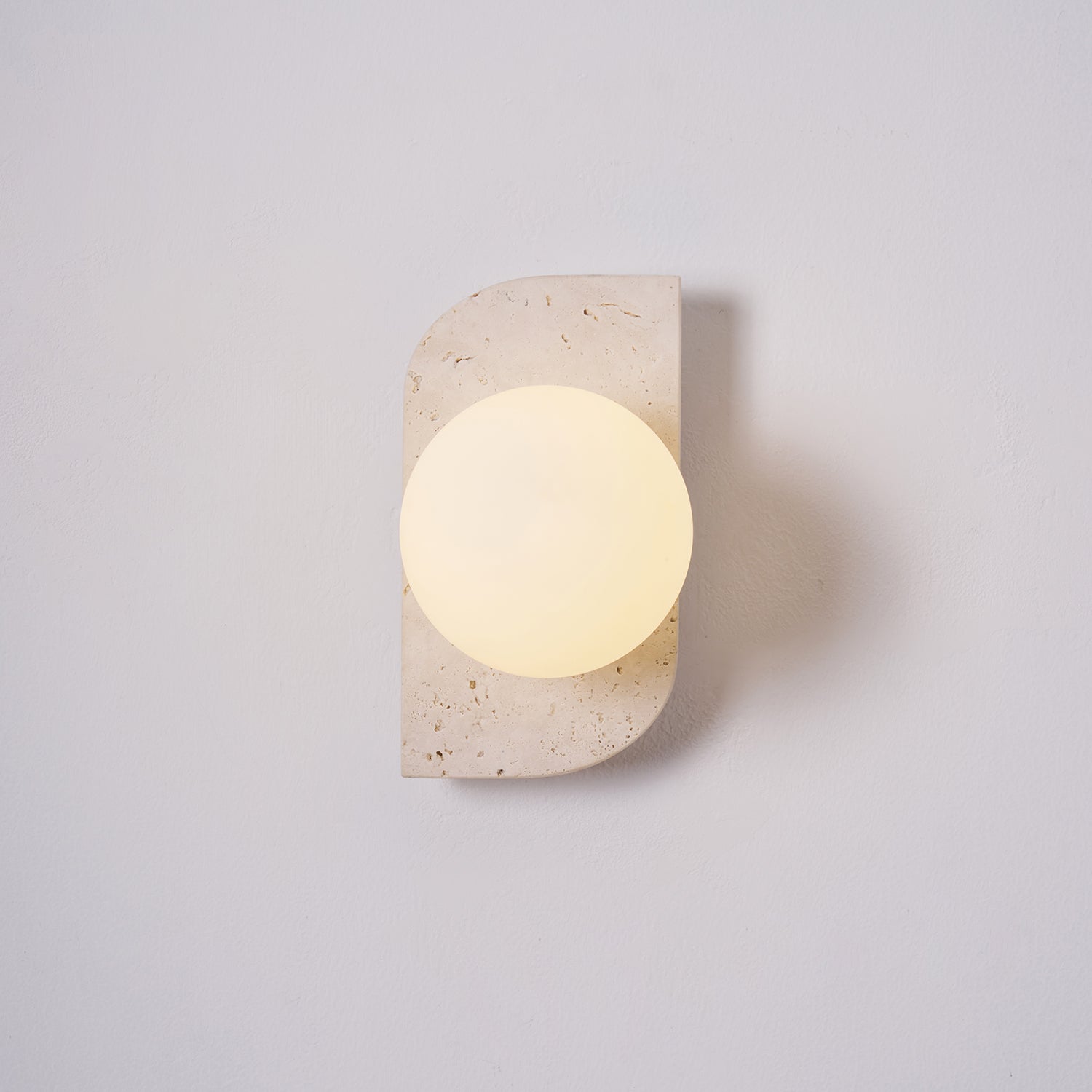 Elysian Travertine Plug-In Wall Light, Plug-In Wall Sconce, detail 58