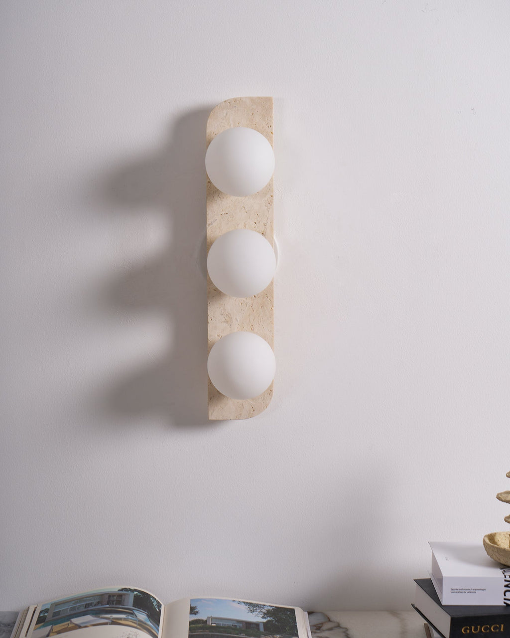 Elysian Travertine Plug-In Wall Light, Plug-In Wall Sconce, detail 62