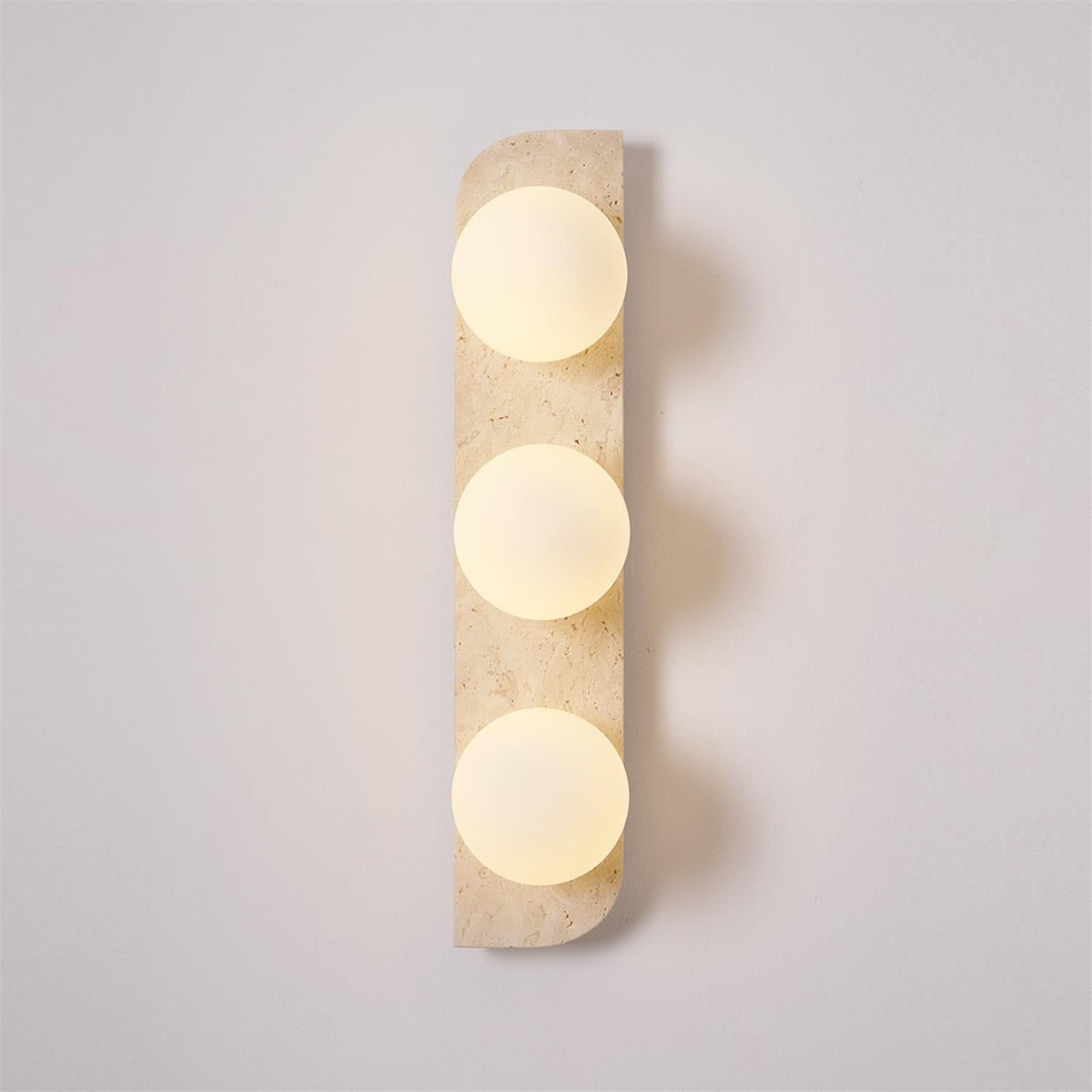 Elysian Travertine Wall Light, Hardwired Wall Sconce, detail 66