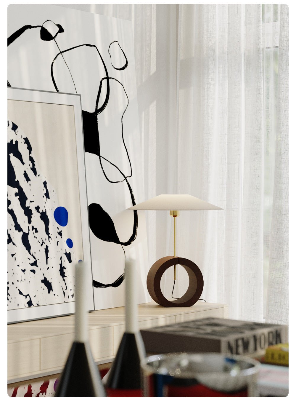 Neris Table Light, Bedside Table Lamp, detail 7
