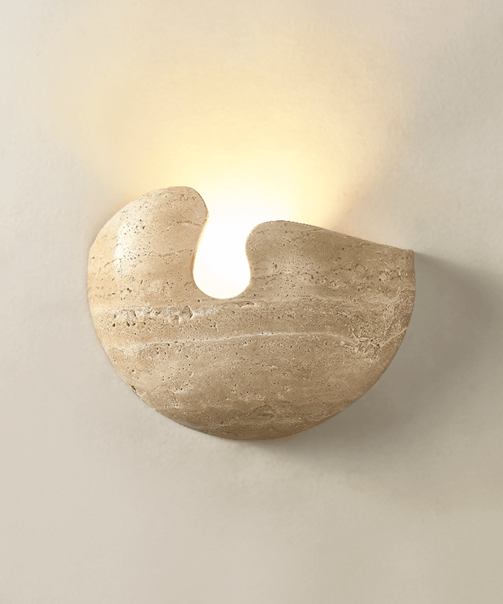 Nesa Stone Wall Light, Hardwired Wall Sconce, detail 9