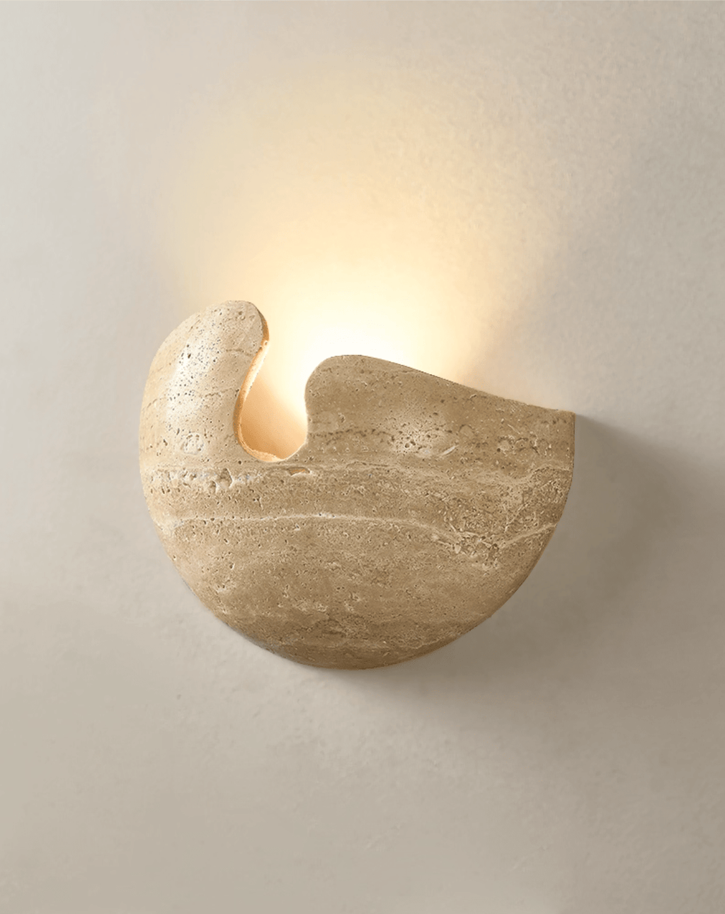 Nesa Stone Wall Light, Hardwired Wall Sconce, detail 2