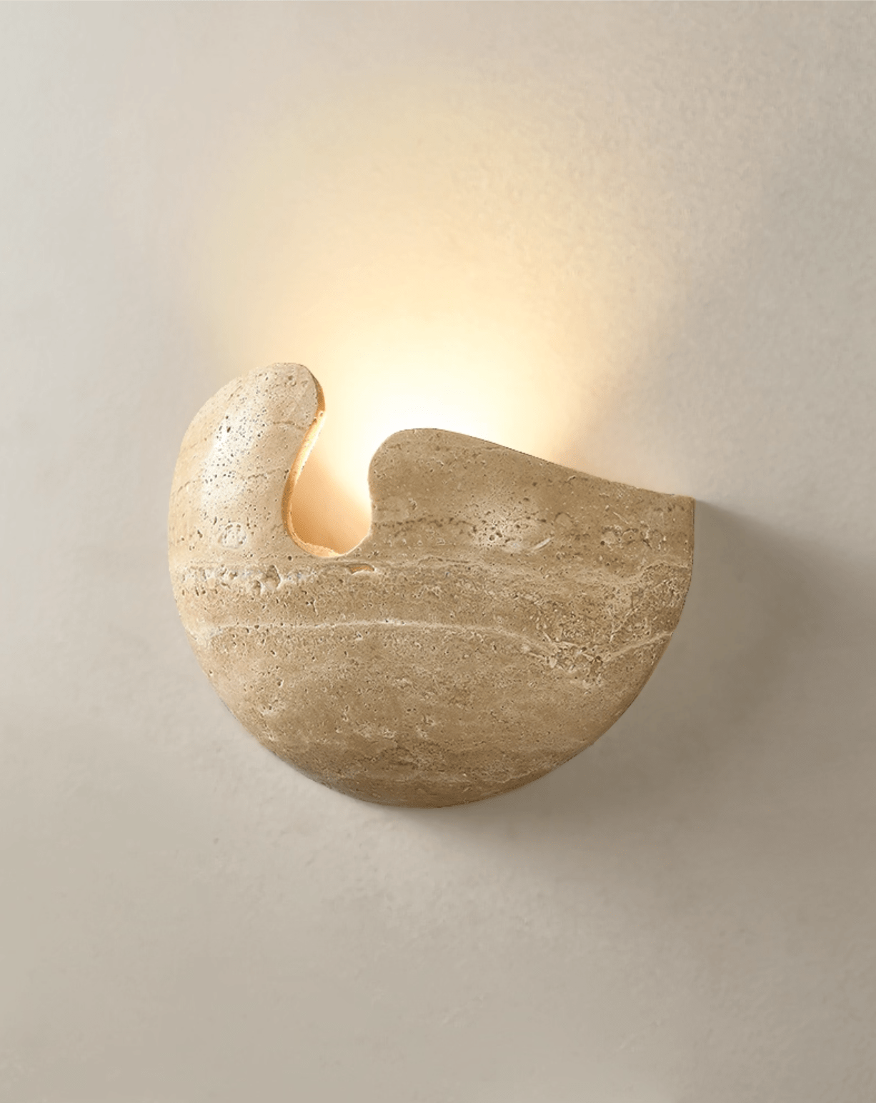 Nesa Stone Wall Light, Hardwired Wall Sconce, detail 2
